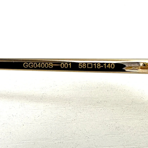 Gucci GG0400S 001 Endurance Sunglasseses Pink/Gold NEW - Picture 10 of 14